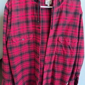 Levi's x Justin Timberlake hooded flannel shirt